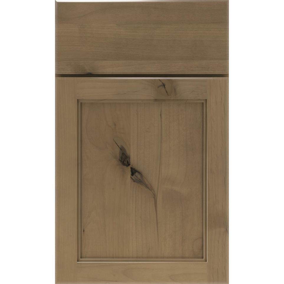 Square Buckskin Medium Finish Square Cabinets