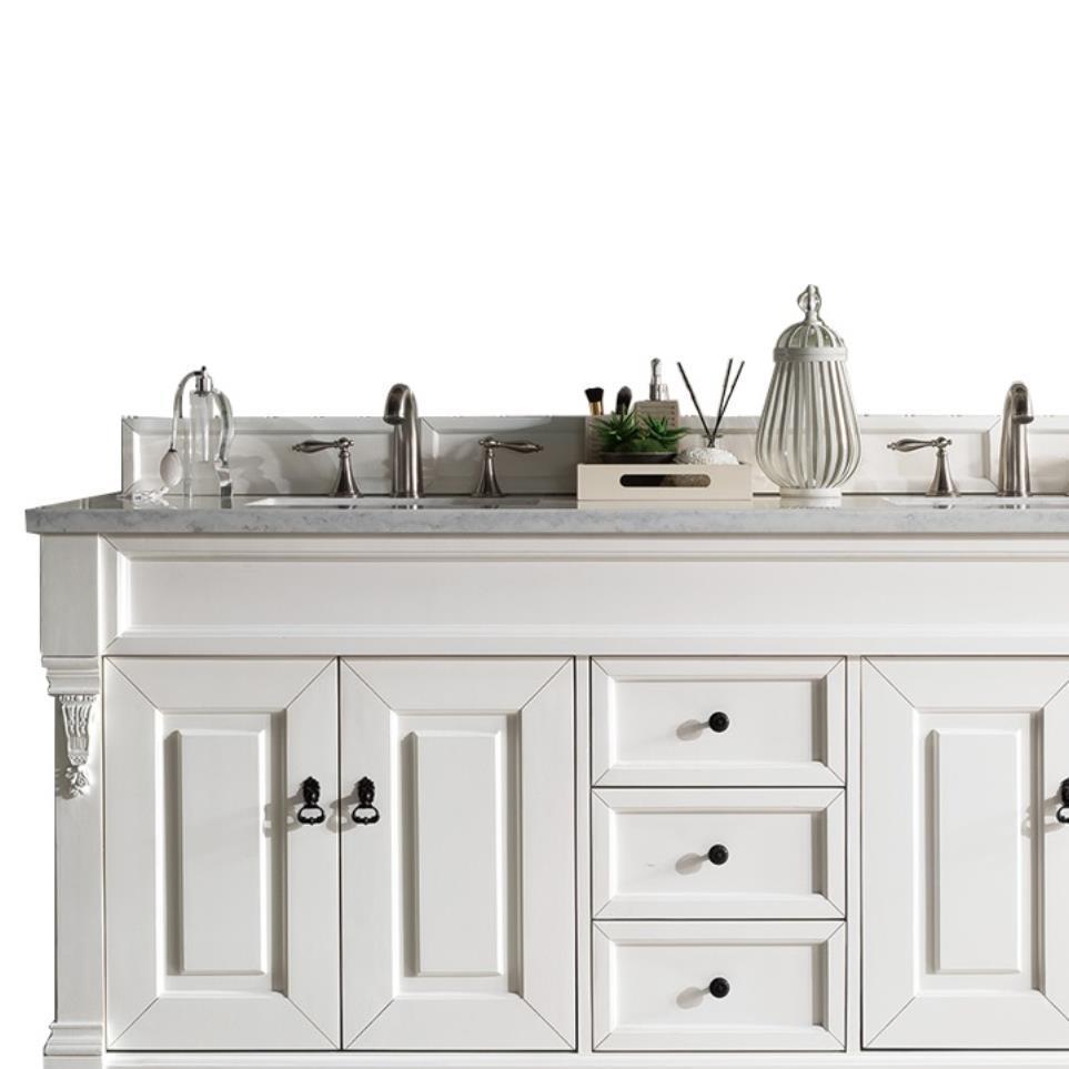 Base with Sink Top Bright White White Vanities