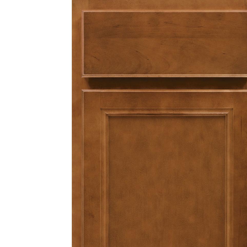 Square Saddle Medium Finish Square Cabinets