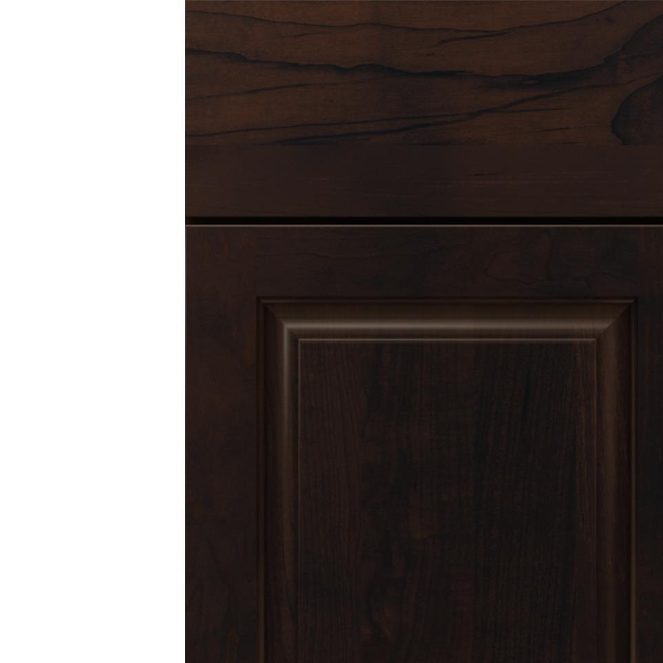 Square Chocolate Dark Finish Square Cabinets