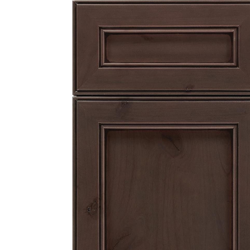 Square Thunder Black Glaze Glaze - Stain Square Cabinets