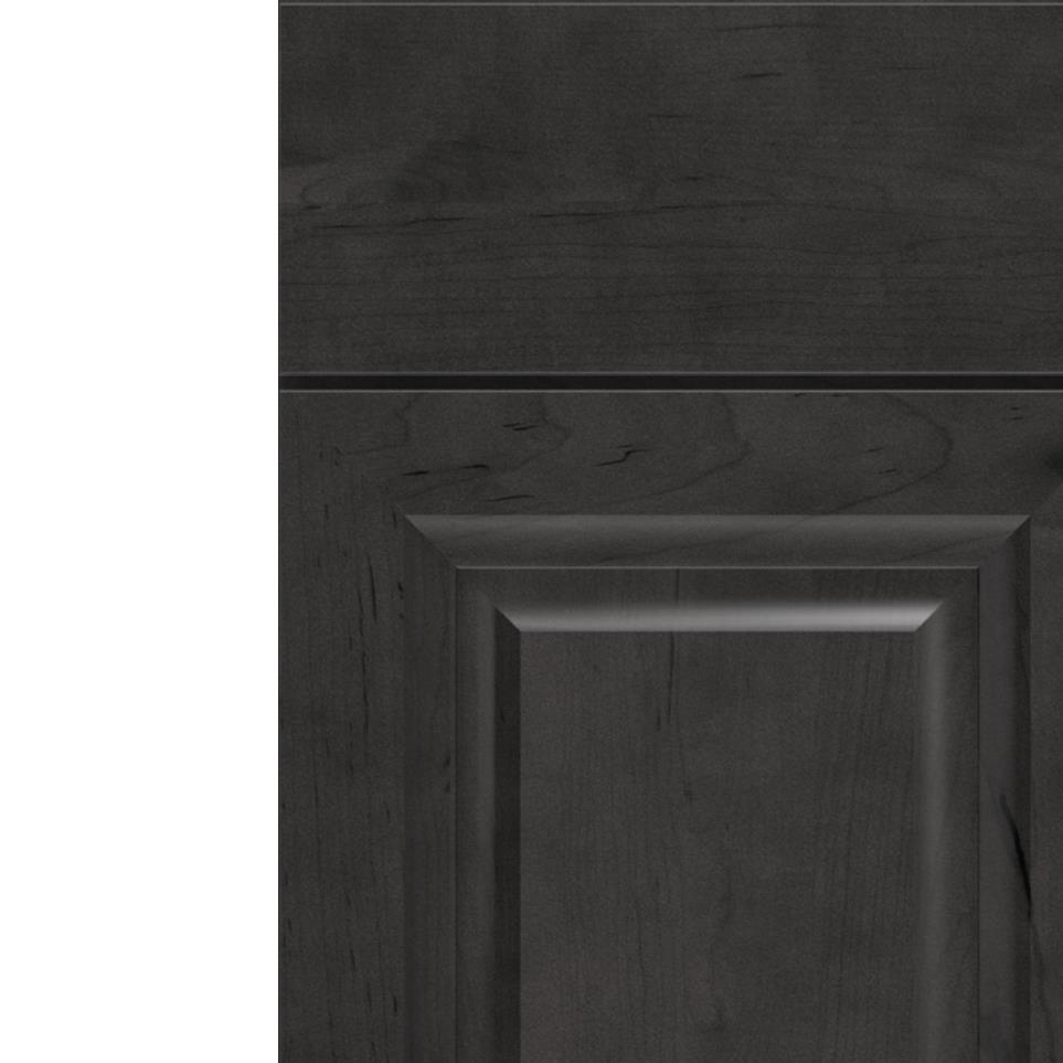 Square Storm Dark Finish Square Cabinets