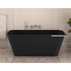 Soaking Tubs Matte Black/Chrome Black Bathtubs