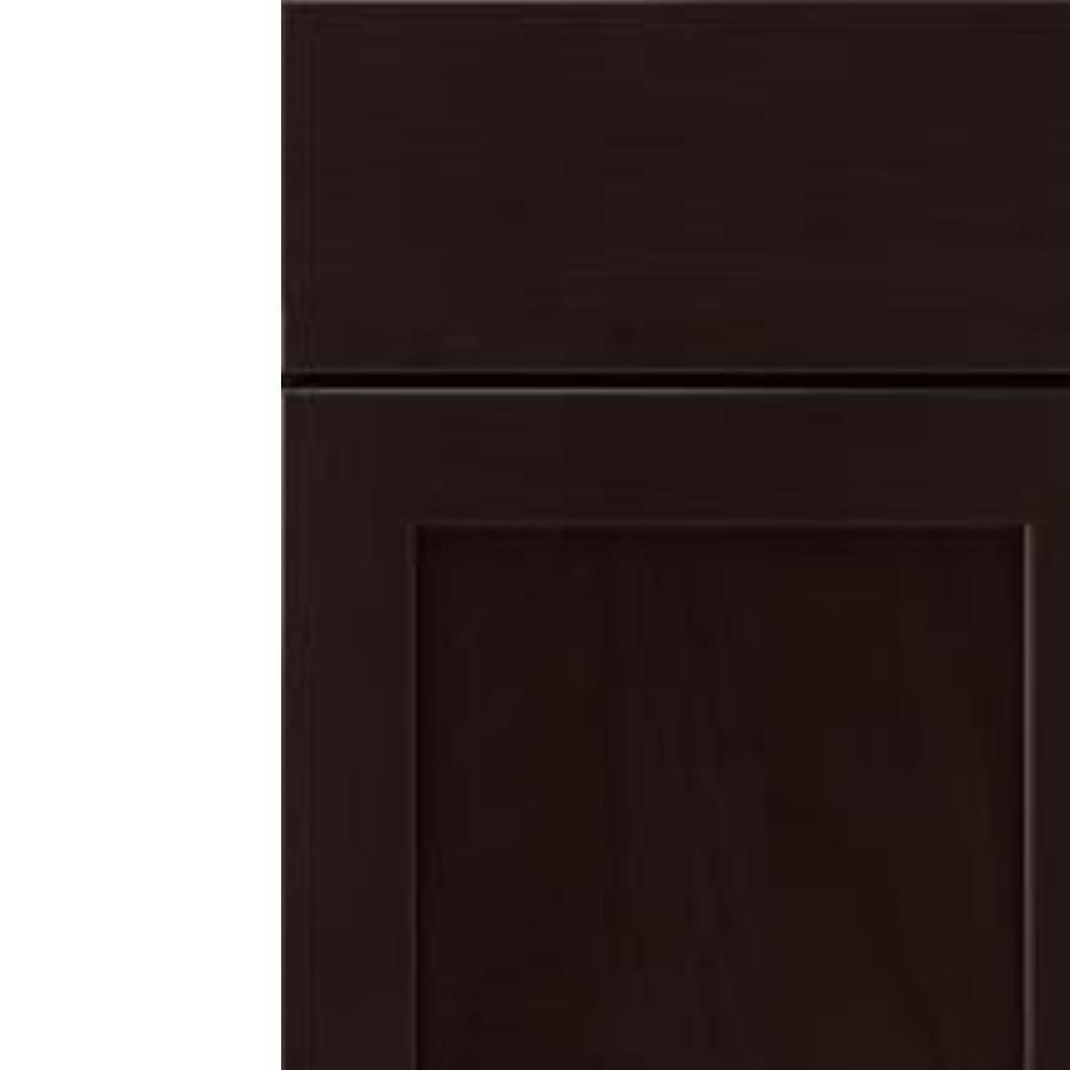 Square Thatch Dark Finish Square Cabinets