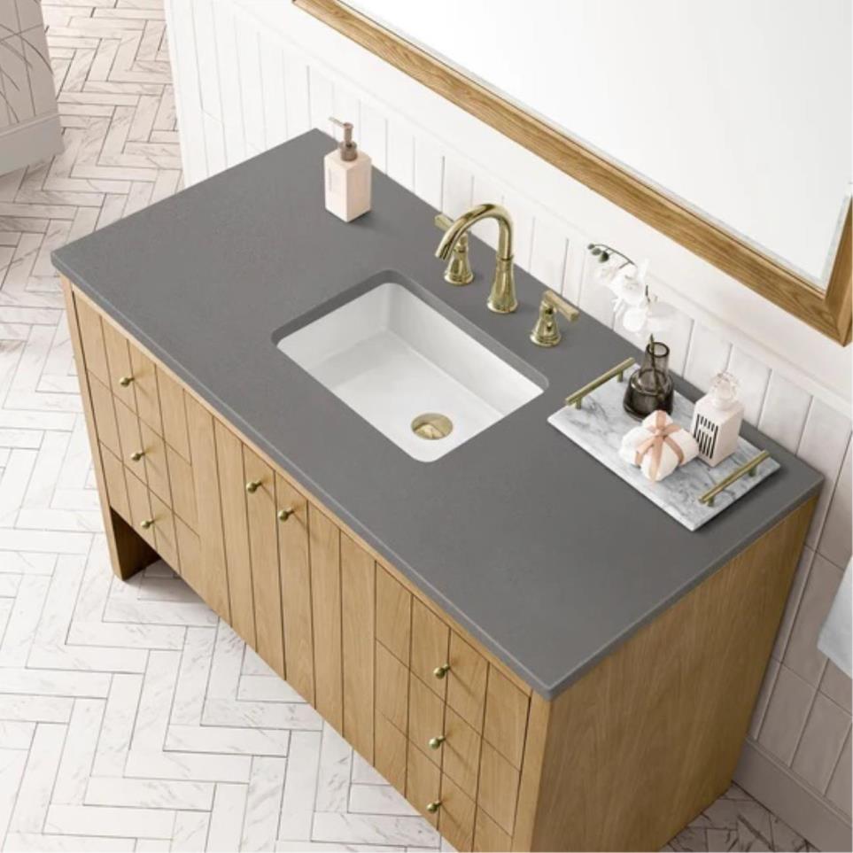 Base with Sink Top Light Oak Light Finish Vanities