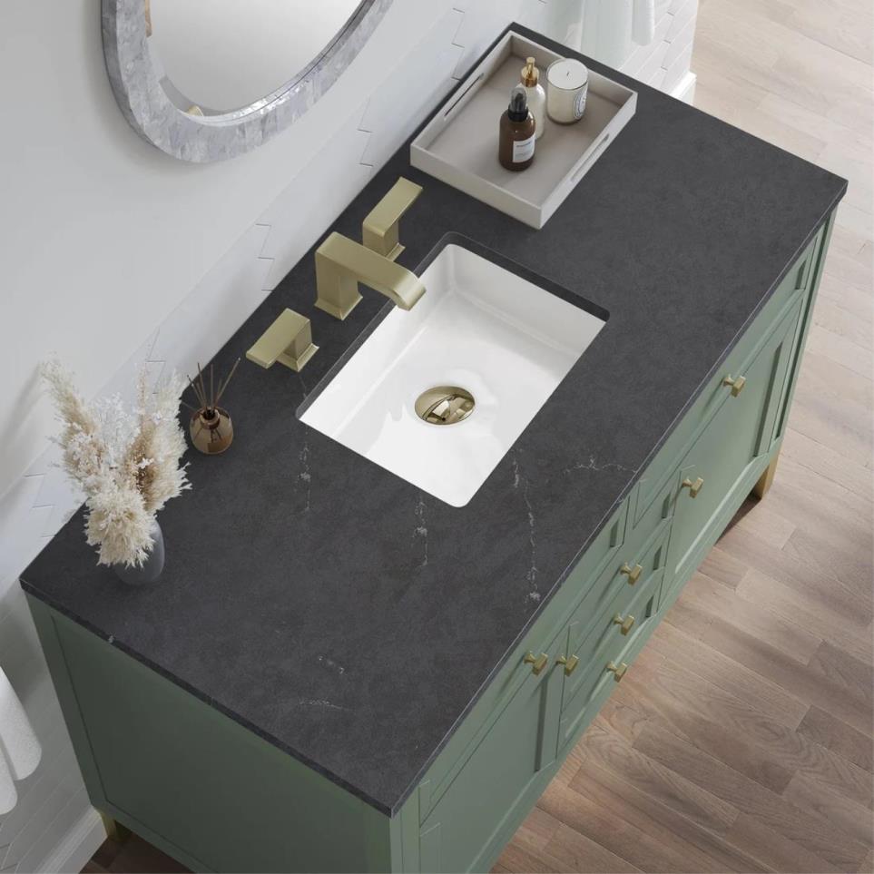 Base with Sink Top Smokey Celadon Green Vanities