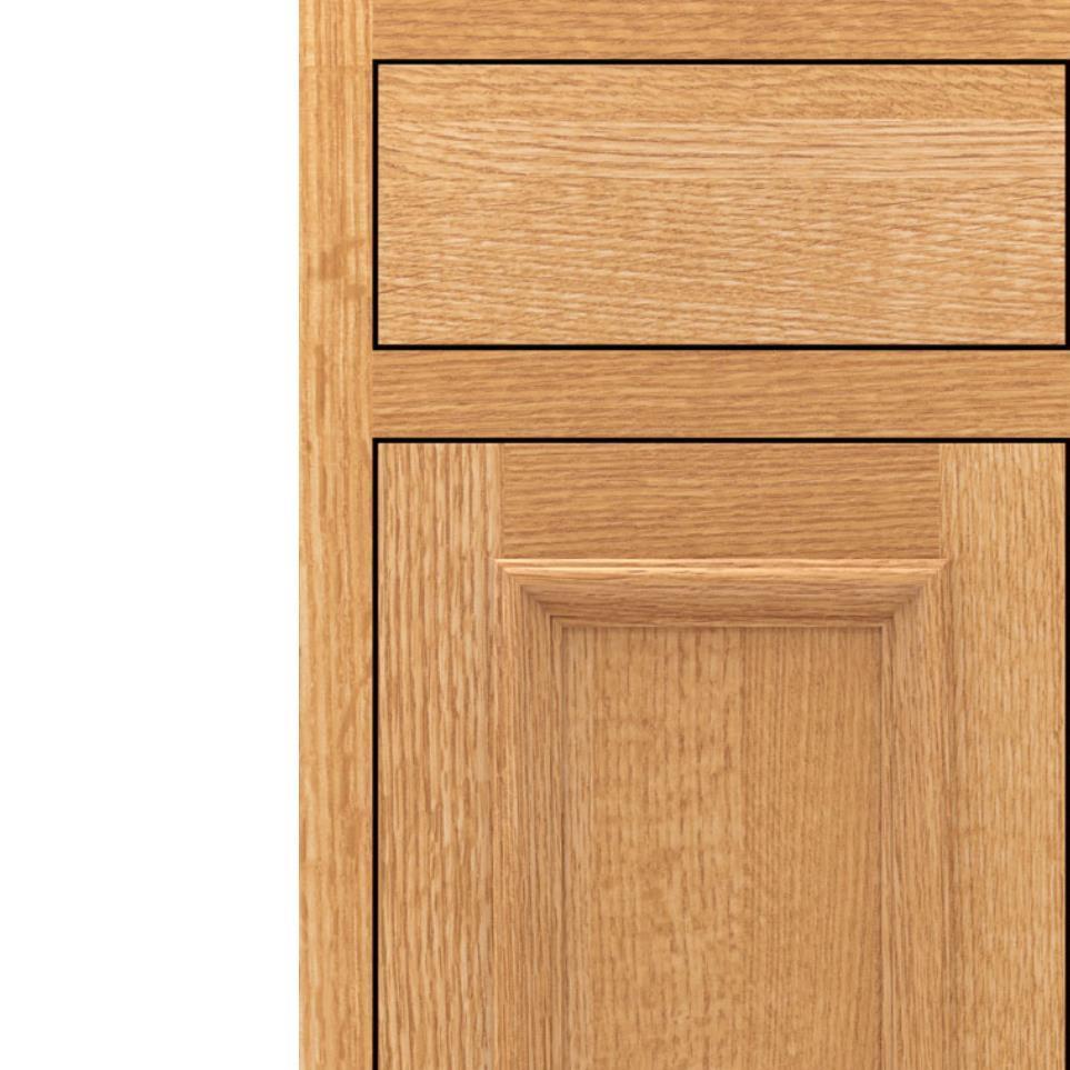 Square Natural Light Finish Square Cabinets