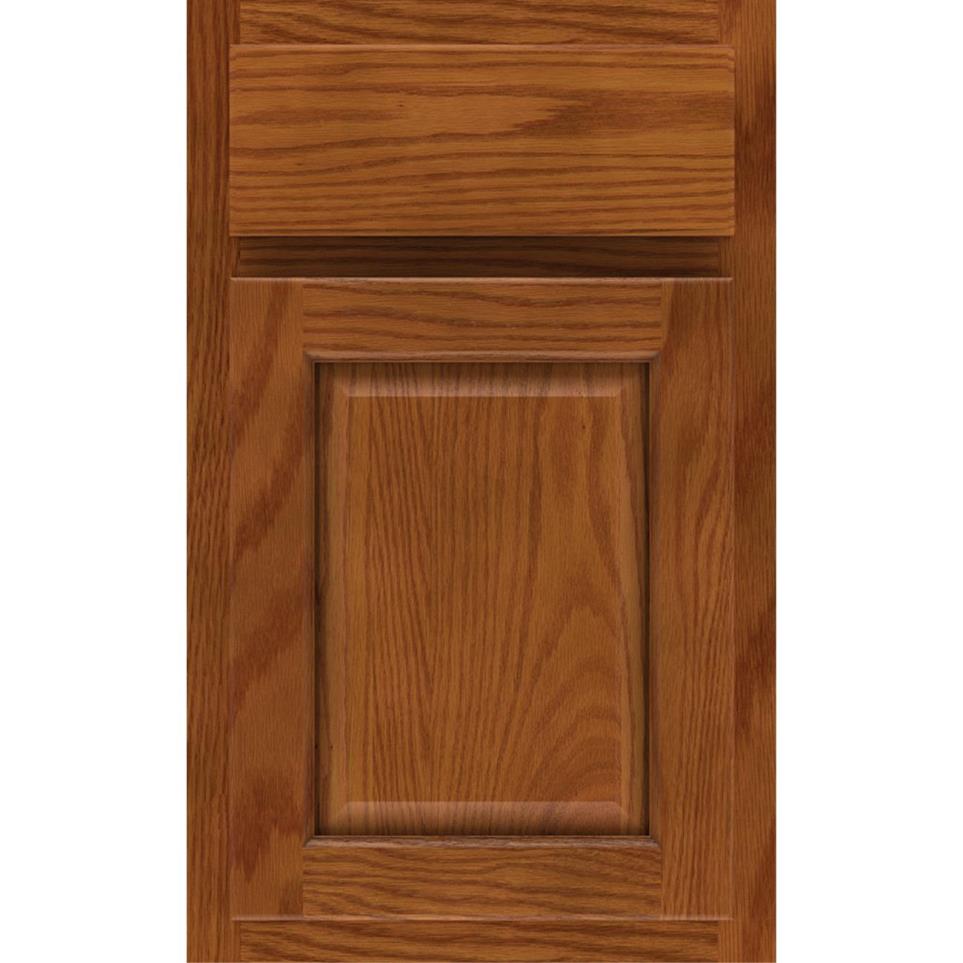 Square Cattail Medium Finish Square Cabinets