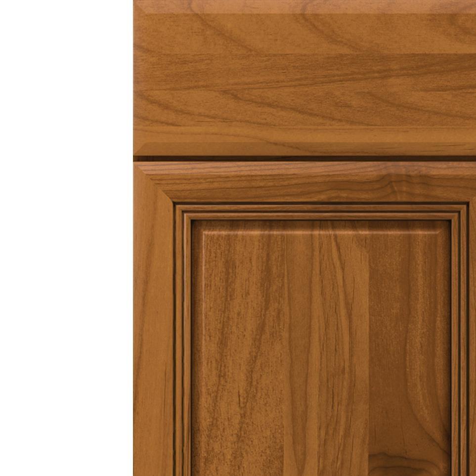 Square Ruddy Toasted Almond Medium Finish Square Cabinets