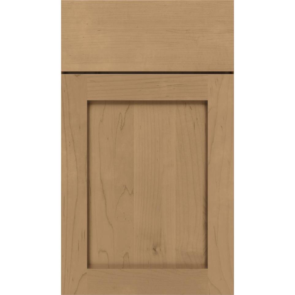 Square Buckskin Medium Finish Square Cabinets