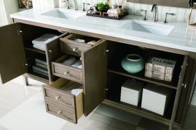 Base with Sink Top White Washed Walnut  Vanities