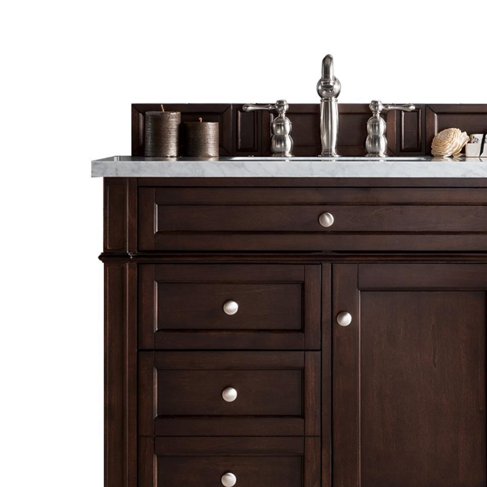 Base with Sink Top Burnished Mahogany Dark Finish Vanities