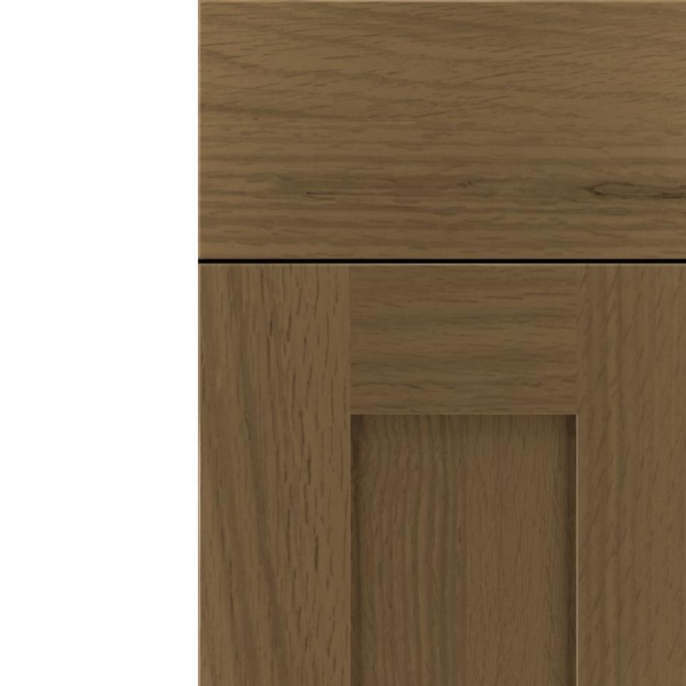 Square Frappe Medium Finish Square Cabinets