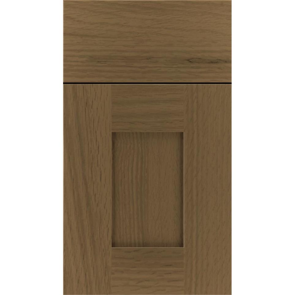 Square Frappe Medium Finish Square Cabinets