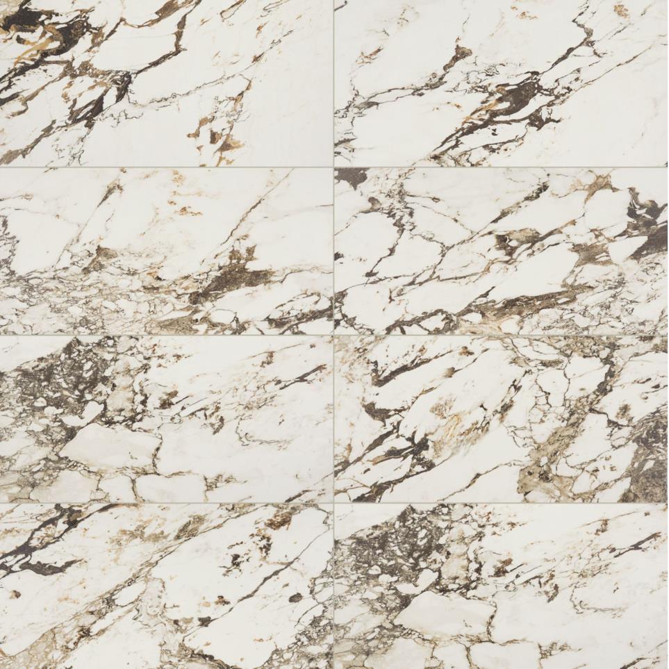 Daltile Calacatta Aries Matte 24"x48" Ceramic Floor Tile Tile Calacatta Aries Matte Beige/Tan Tile