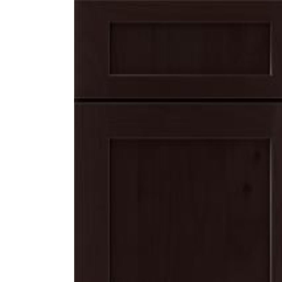 Square Thatch Dark Finish Square Cabinets