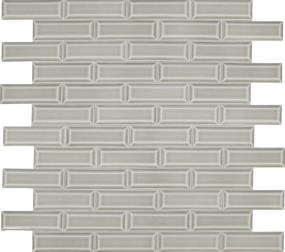 Mosaic Festive Gray Glossy Gray Tile