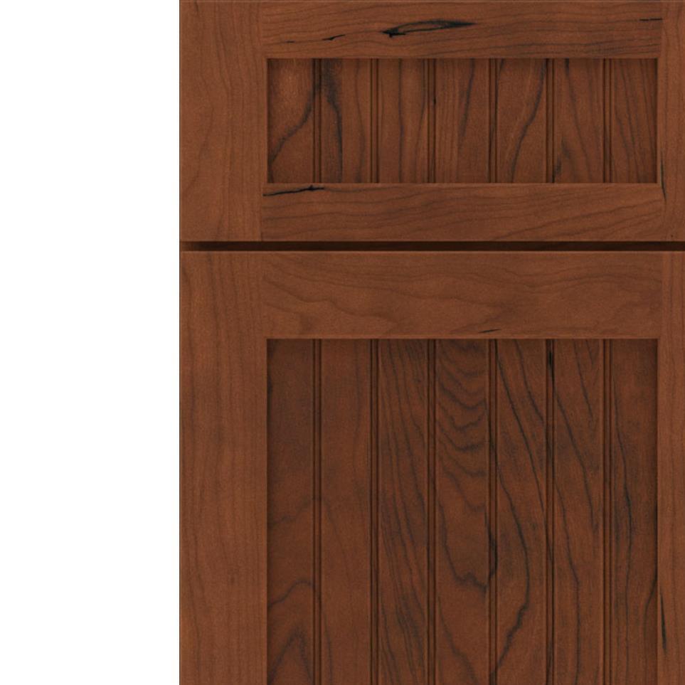 Square Tundra Dark Finish Square Cabinets