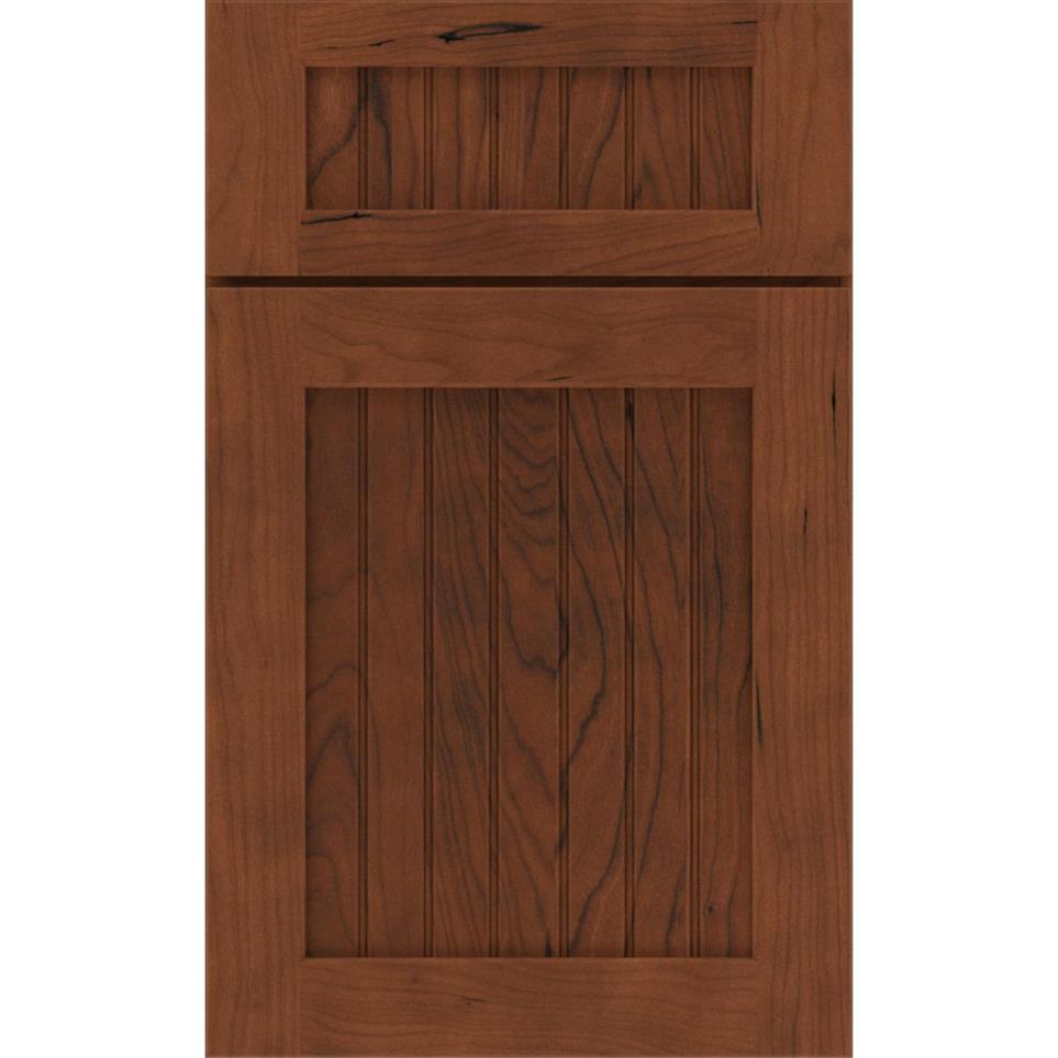 Square Tundra Dark Finish Square Cabinets