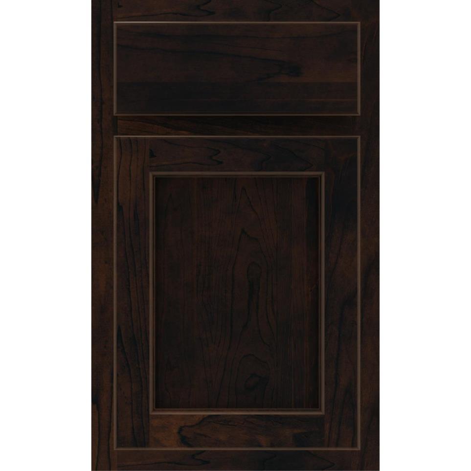 Square Chocolate Dark Finish Square Cabinets