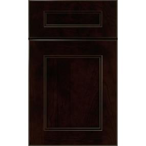5 Piece Chocolate Dark Finish 5 Piece Cabinets