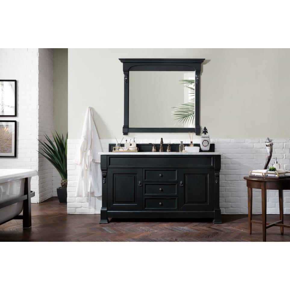 Base with Sink Top Antique Black Grey / Black Vanities