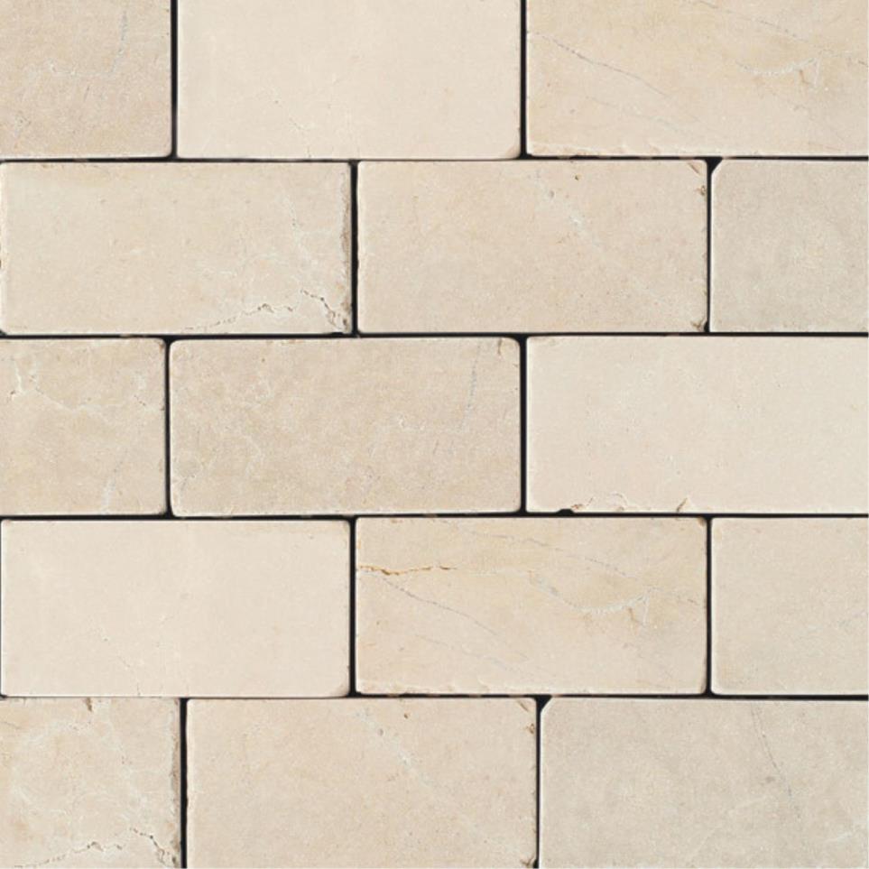 Tile Crema Marfil Classico  Tumbled Beige/Tan Tile