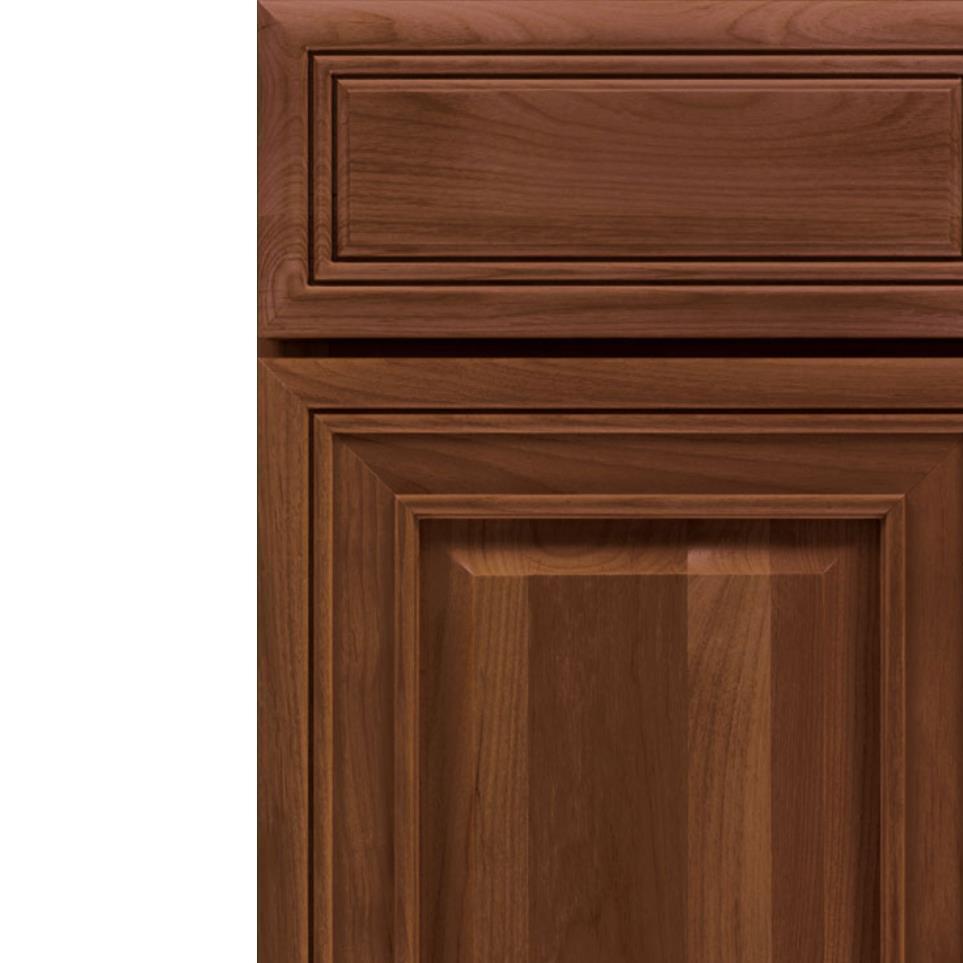 Square Tundra Dark Finish Square Cabinets