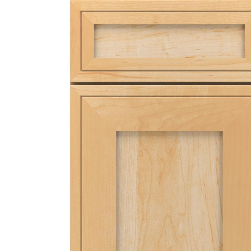 Square Natural Light Finish Square Cabinets