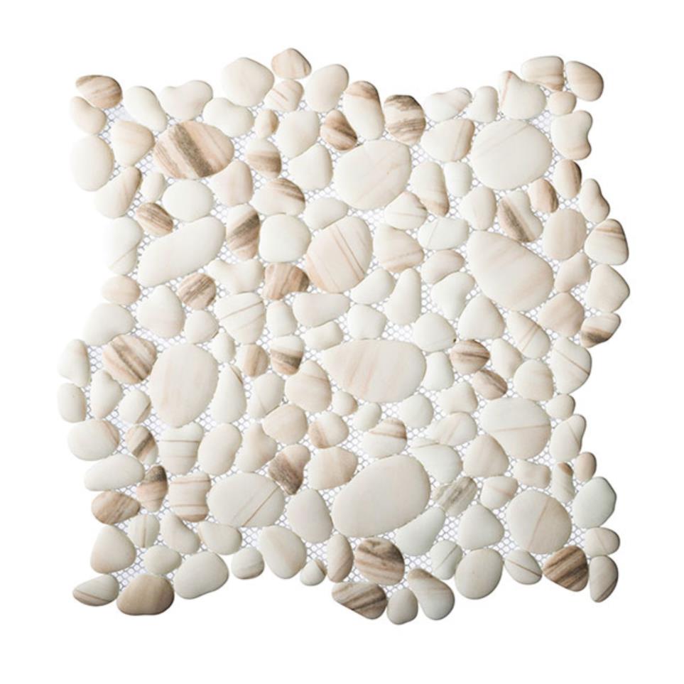Mosaic Gracious Pink Beige/Tan Tile