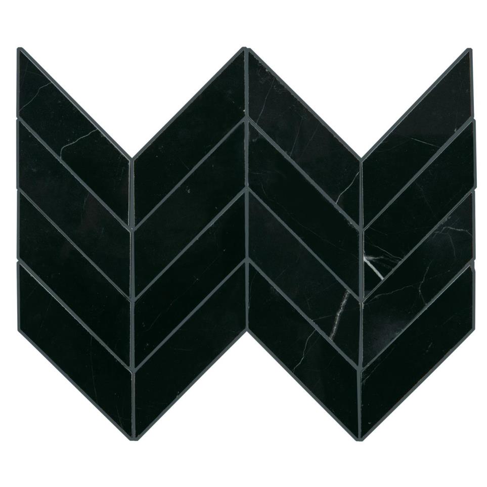 Mosaic Nero Marquina Polished Black Tile