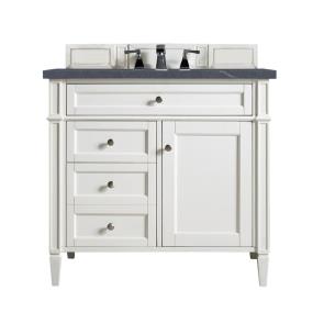 Base with Sink Top Bright White White Vanities