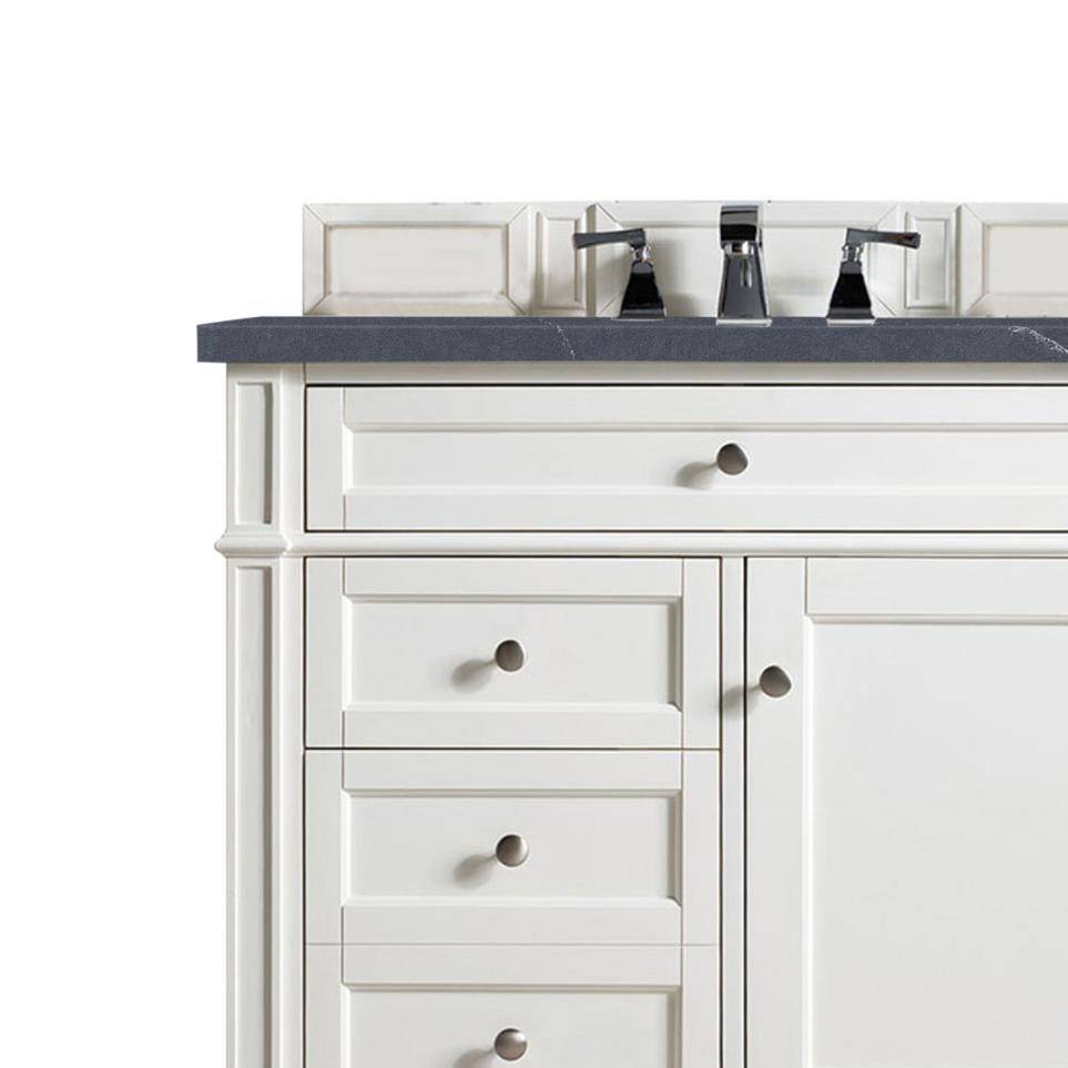 Base with Sink Top Bright White White Vanities