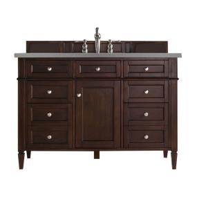 Base with Sink Top Burnished Mahogany Dark Finish Vanities