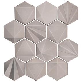 Mosaic Nickel Satin Gray Tile