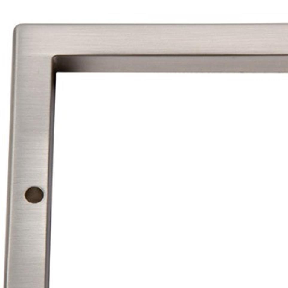 Square Base Brushed Nickel Nickel Bases