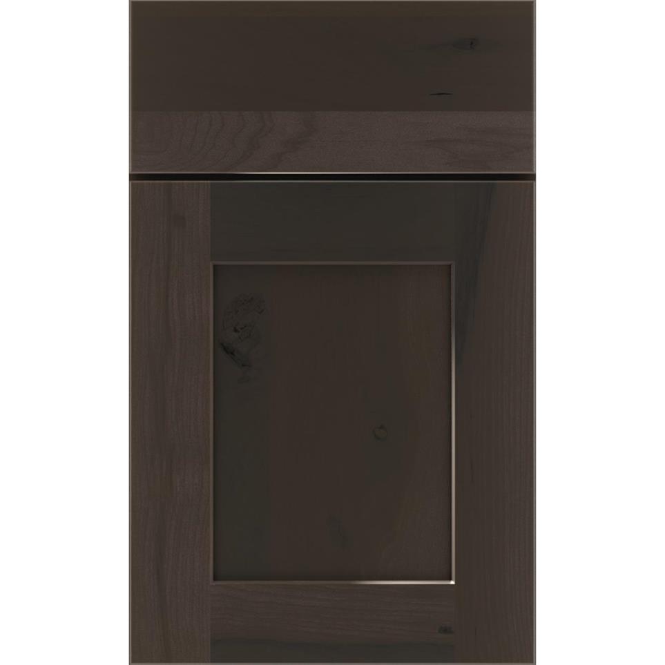 Square Thatch Dark Finish Square Cabinets