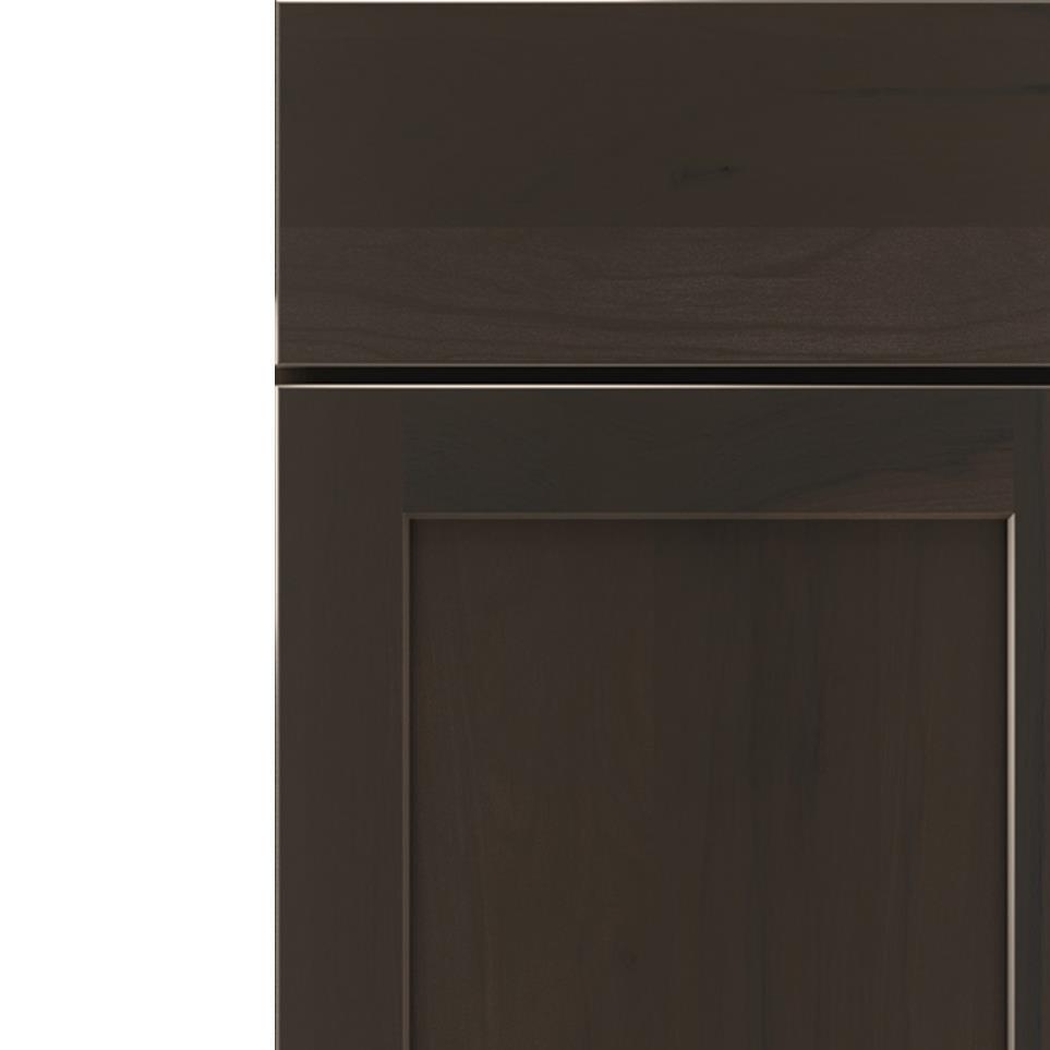 Square Thatch Dark Finish Square Cabinets