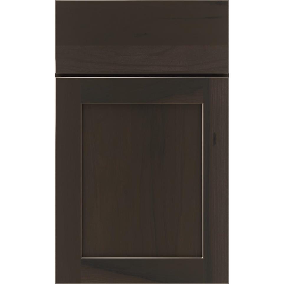 Square Thatch Dark Finish Square Cabinets