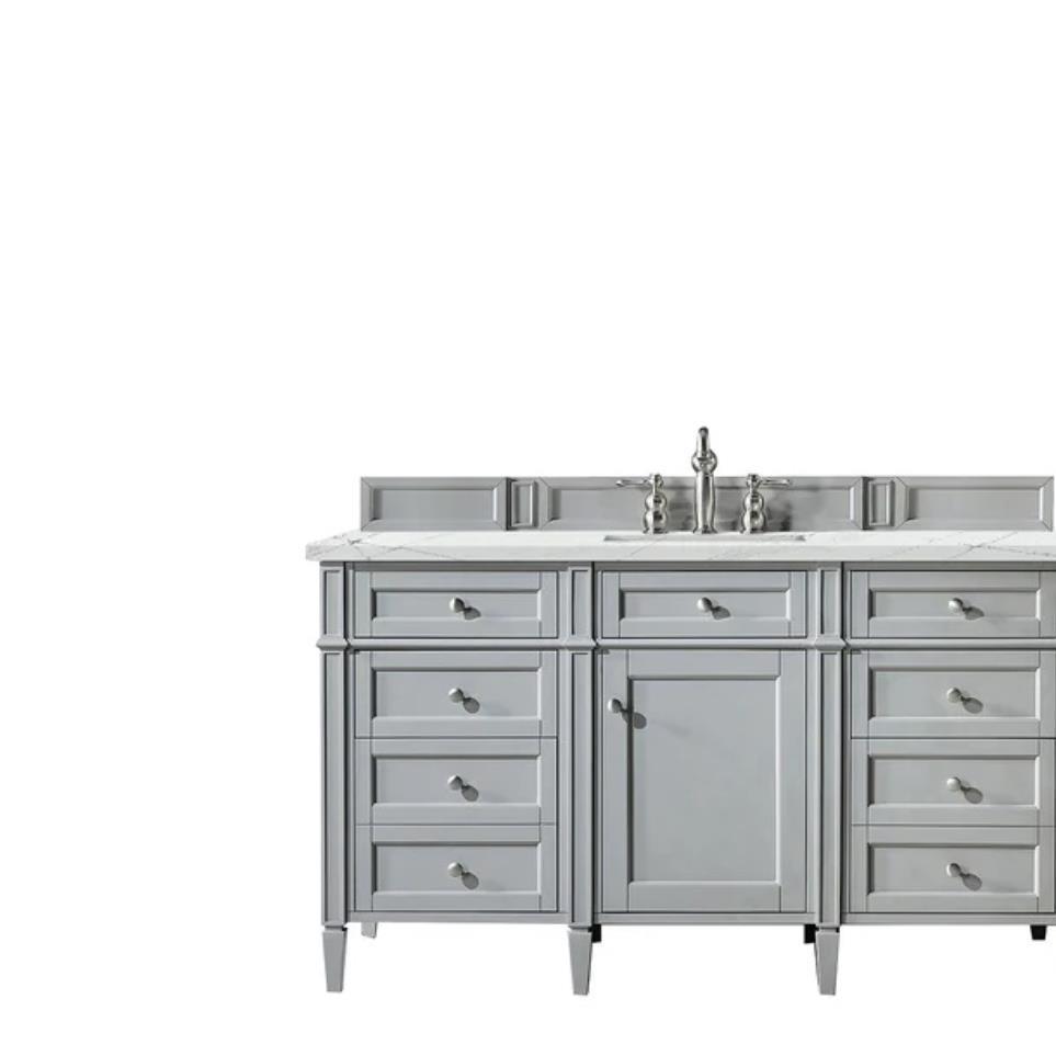 Base with Sink Top Urban Gray Grey / Black Vanities