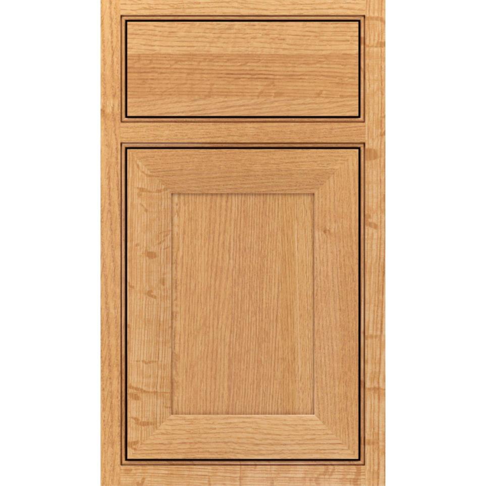 Square Natural Light Finish Square Cabinets