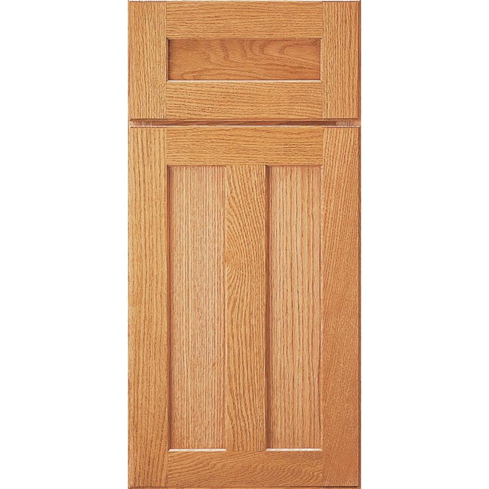 Square Butternut Light Finish Square Cabinets