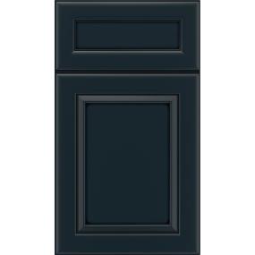 Square Gunmetal Blue Black Glaze Glaze - Stain Square Cabinets