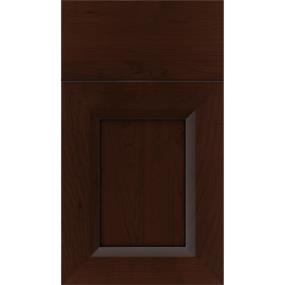 Square Cappuccino Black Glaze Glaze - Stain Square Cabinets