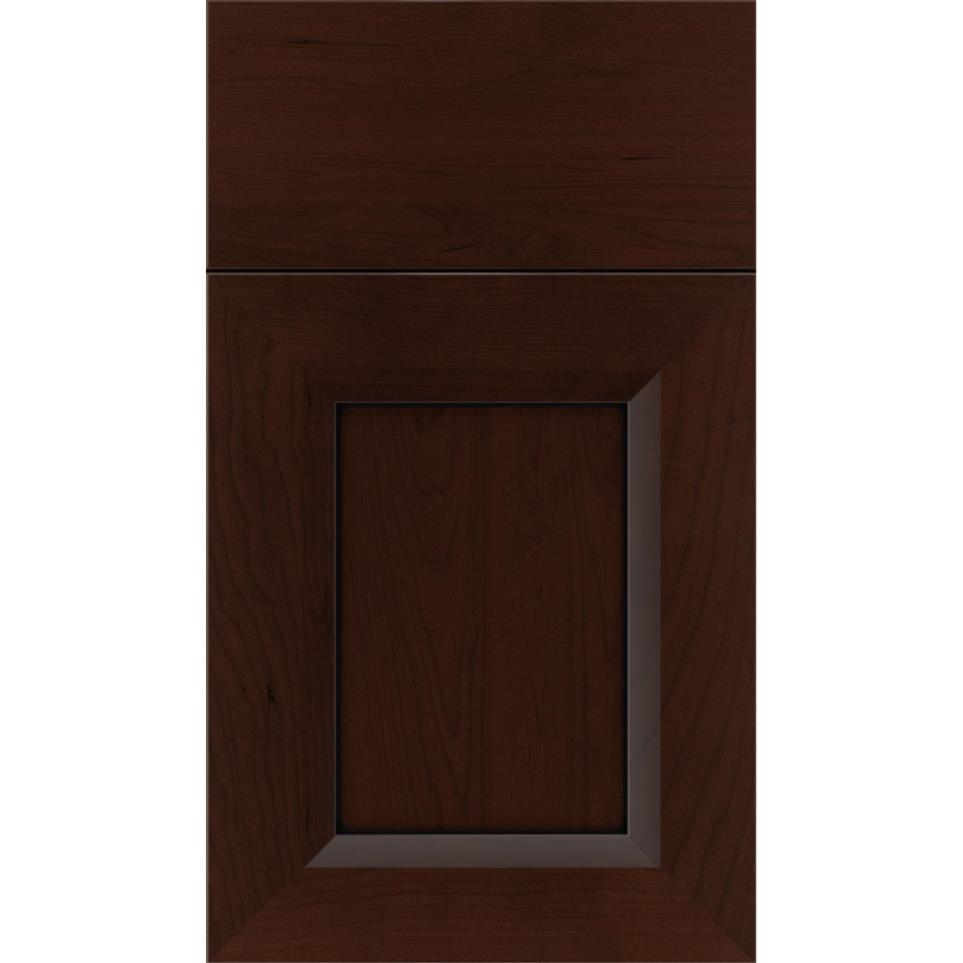 Square Cappuccino Black Glaze Glaze - Stain Square Cabinets
