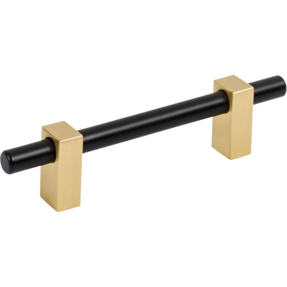 Bar Pull Matte Black,Brushed Gold Brass / Gold Pulls