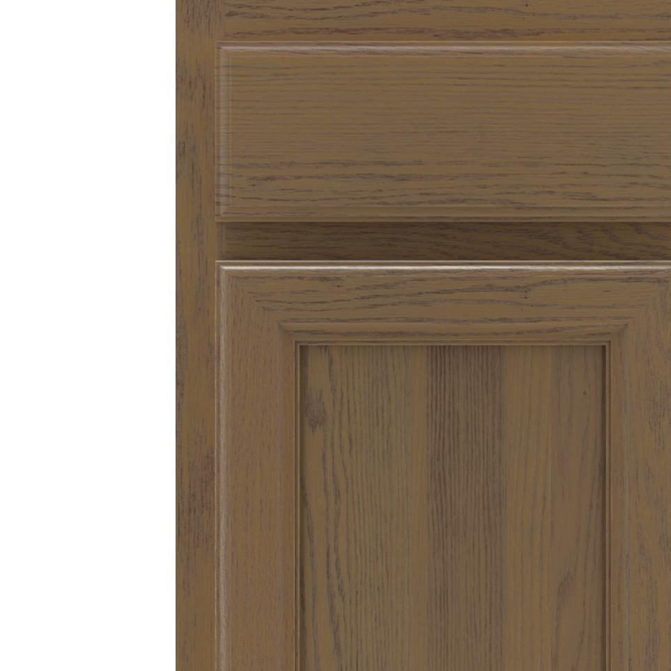 Square Morel Medium Finish Square Cabinets