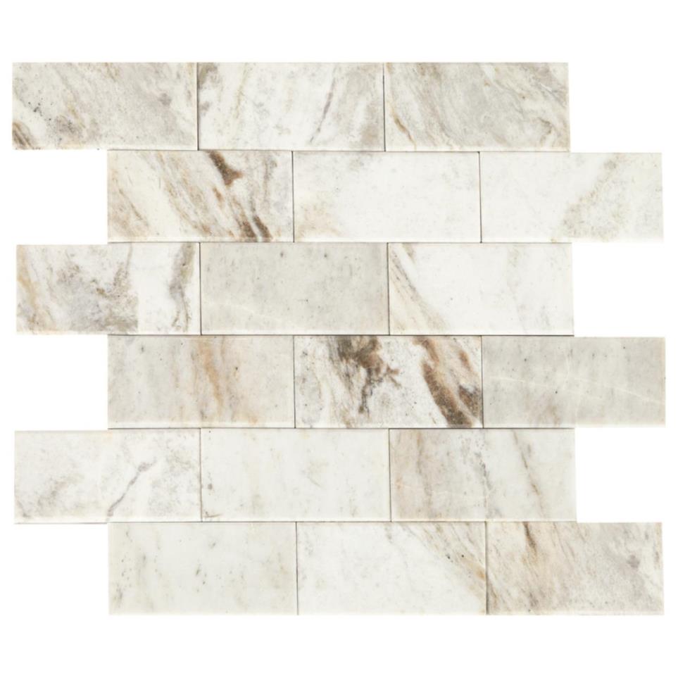 Mosaic Daphne White Polished White Tile