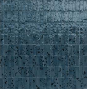 Blu Deco Leaf Glossy  Tile