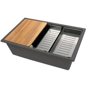 Titanium Grey / Black Sinks